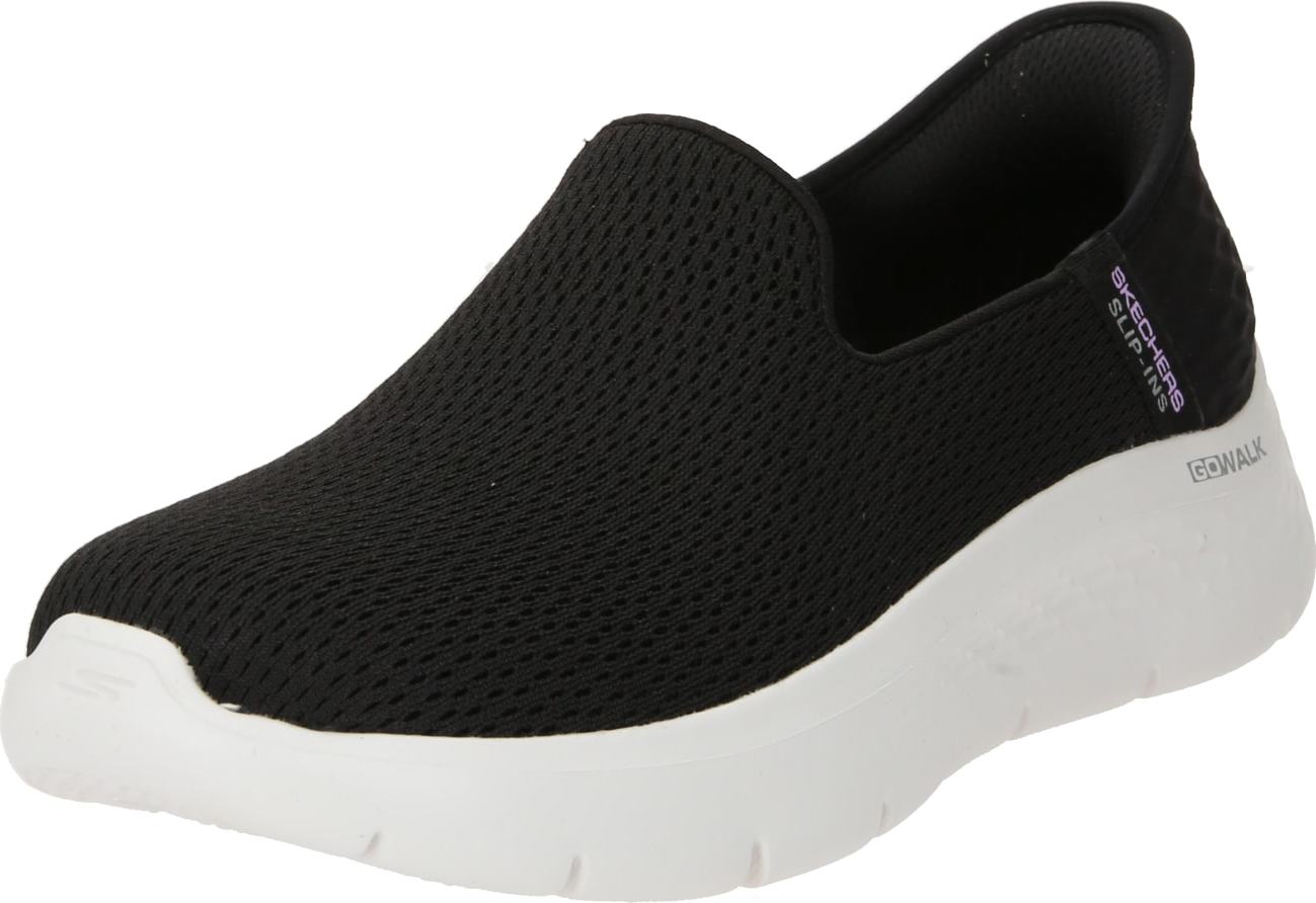 Slip on boty Skechers černá