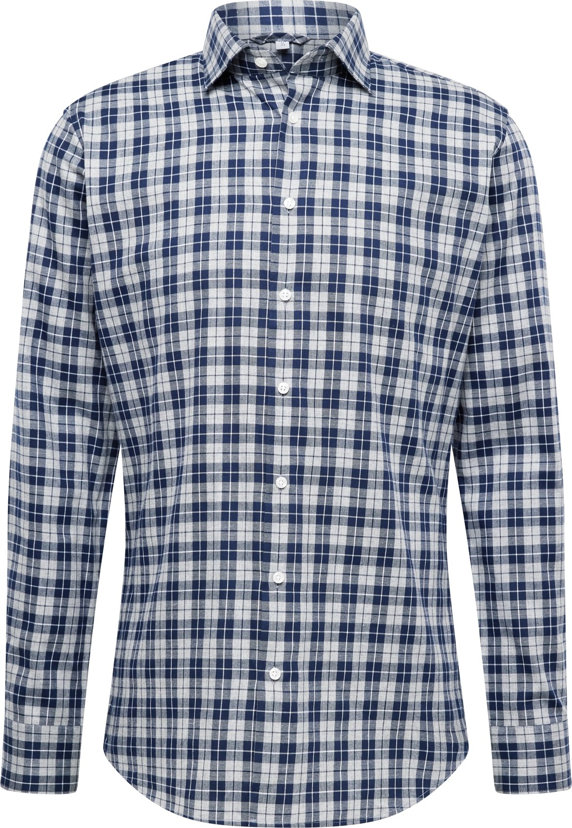 Společenská košile seidensticker námořnická modř / světle šedá