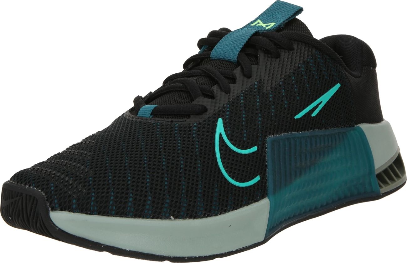 Sportovní boty 'Metcon 9' Nike petrolejová / světle zelená / černá