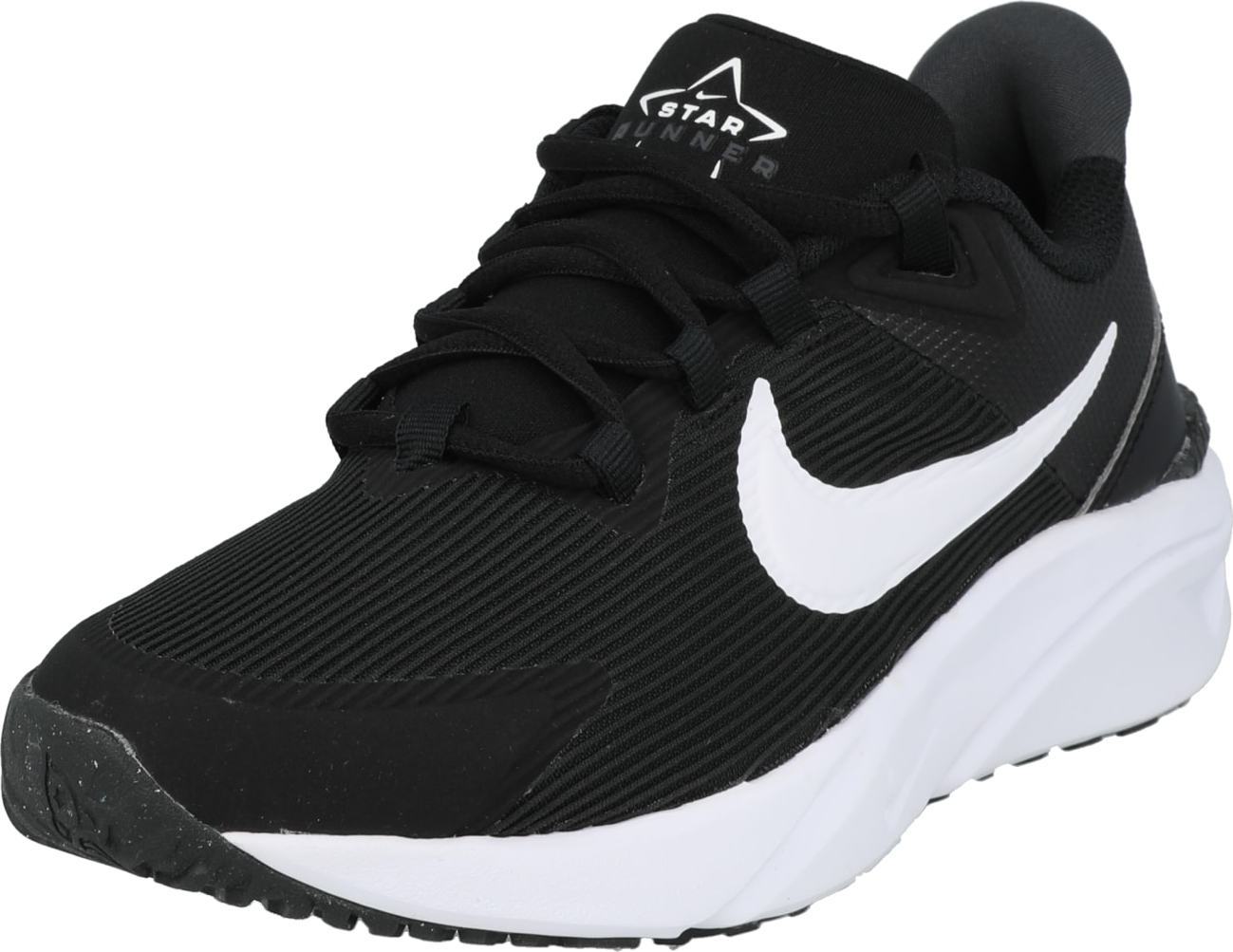 Sportovní boty 'Star Runner 4' Nike černá / bílá