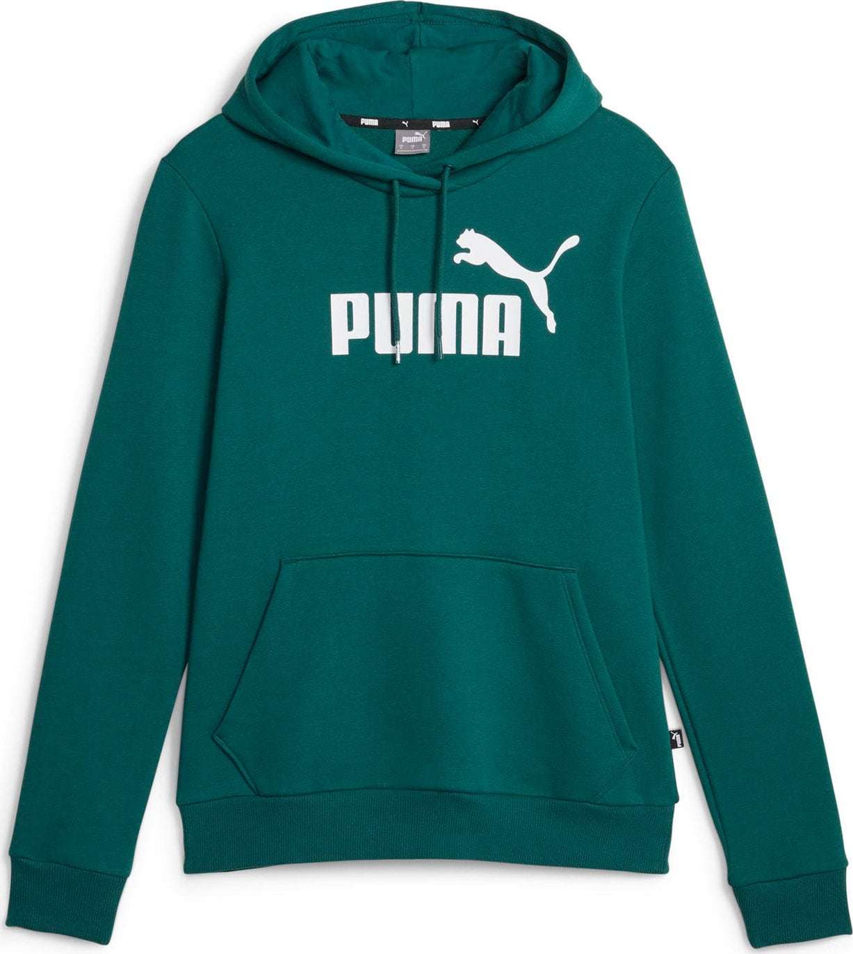 Sportovní mikina 'ESS' Puma tmavě zelená / bílá