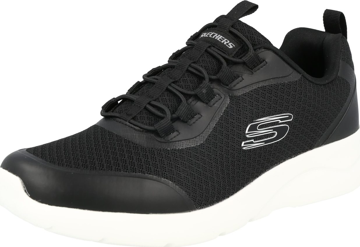 Tenisky 'Dynamight' Skechers černá / bílá