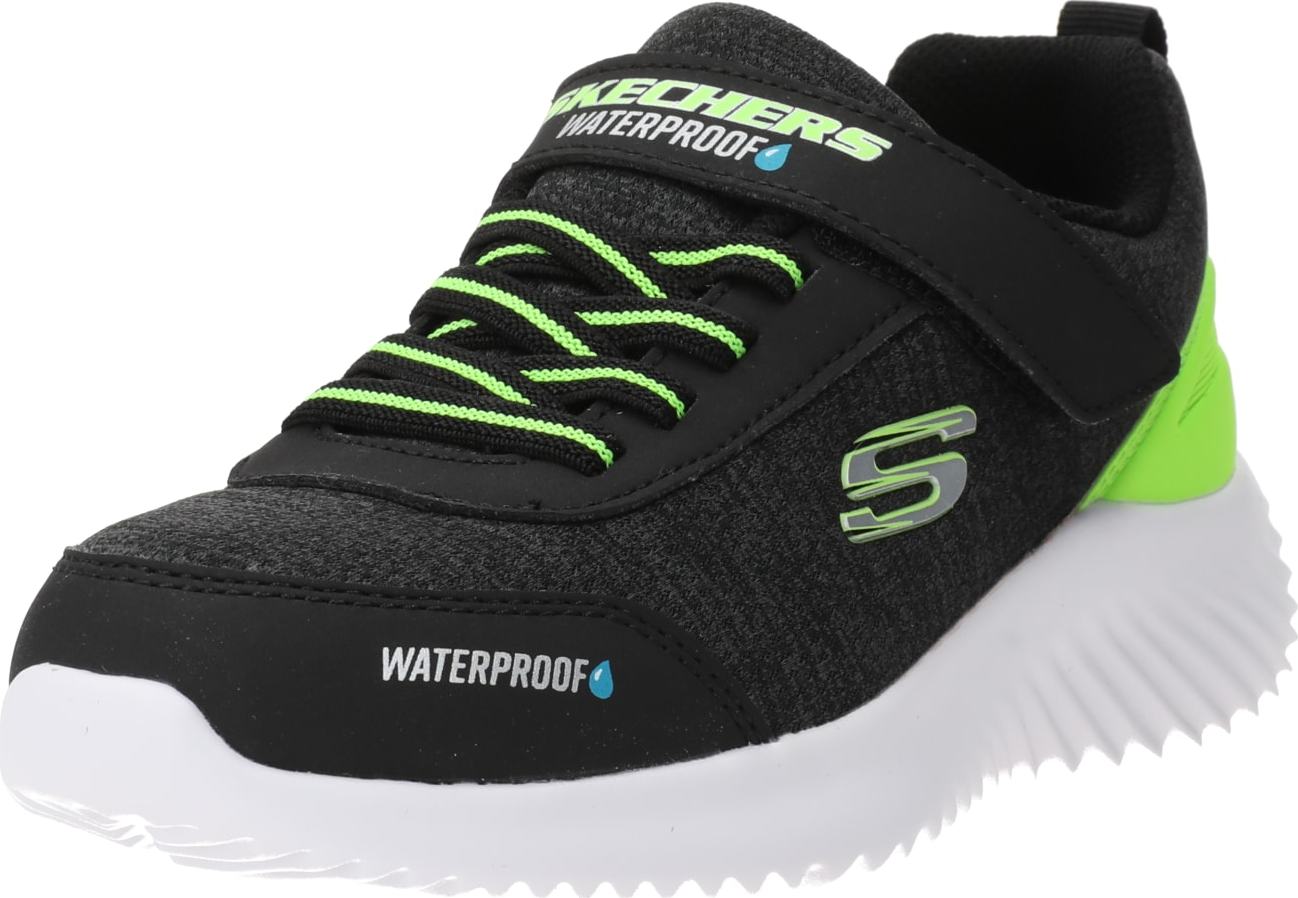 Tenisky 'Gore & Strap' Skechers světle zelená / černá