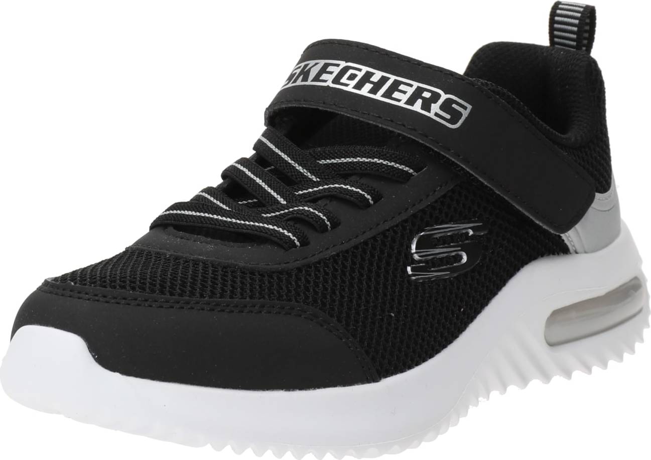 Tenisky 'Bounder-Tech' Skechers černá / stříbrná / bílá