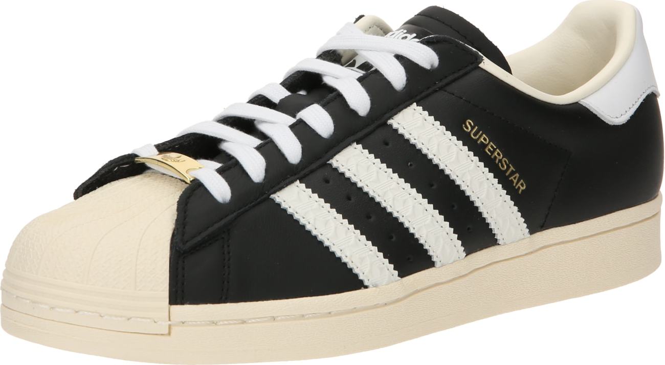 Tenisky 'Superstar' adidas Originals krémová / černá / bílá