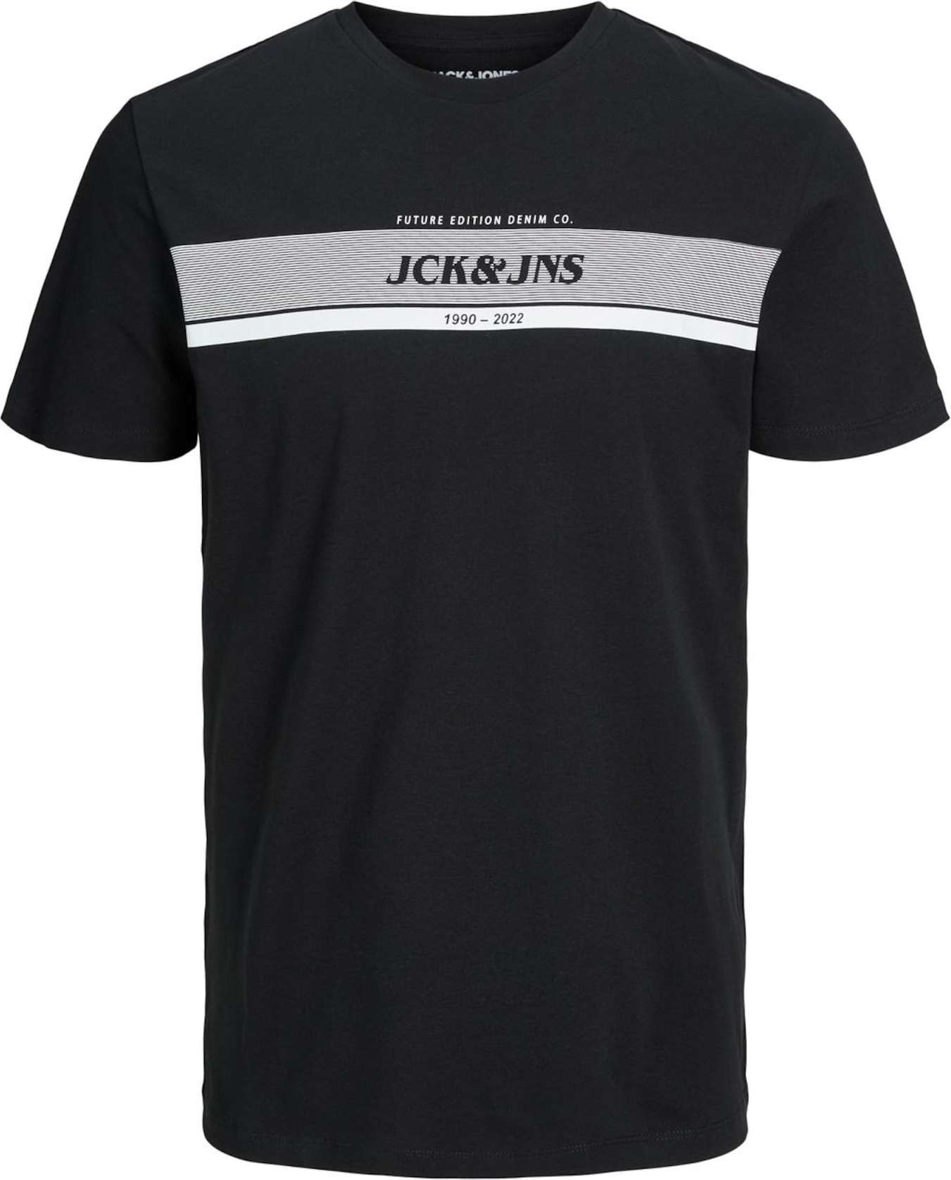 Tričko 'ALEX' jack & jones černá / offwhite