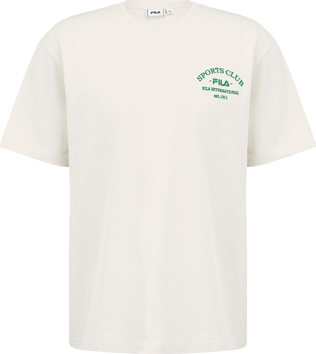 Tričko 'BERKAU' Fila zelená / bílá