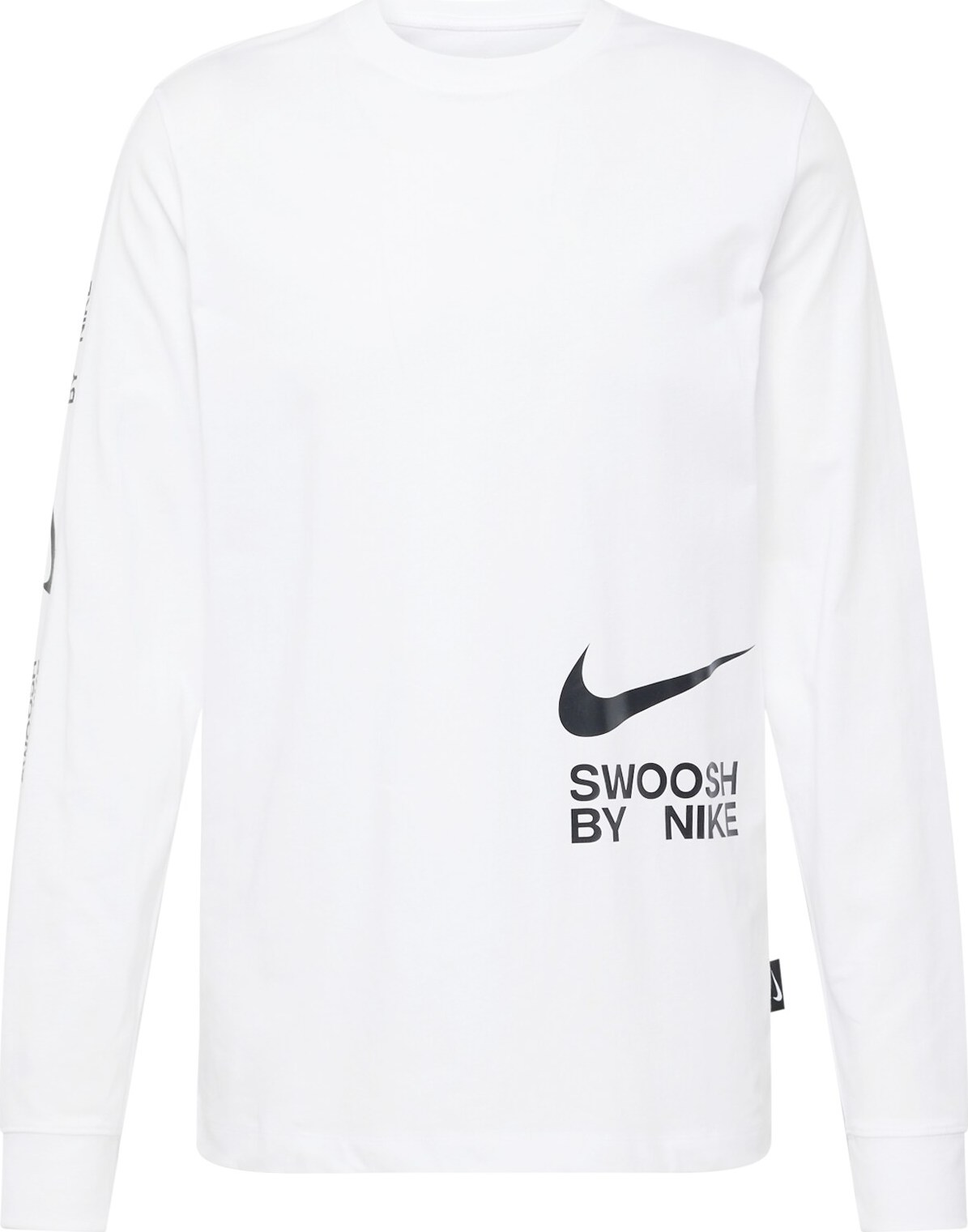 Tričko 'BIG SWOOSH' Nike Sportswear černá / bílá