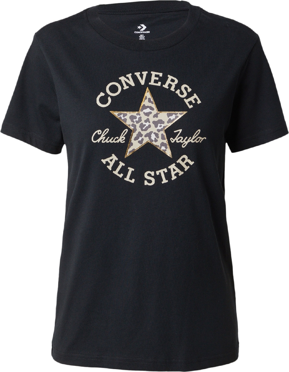 Tričko 'CHUCK TAYLOR' Converse zlatá / světle šedá / černá