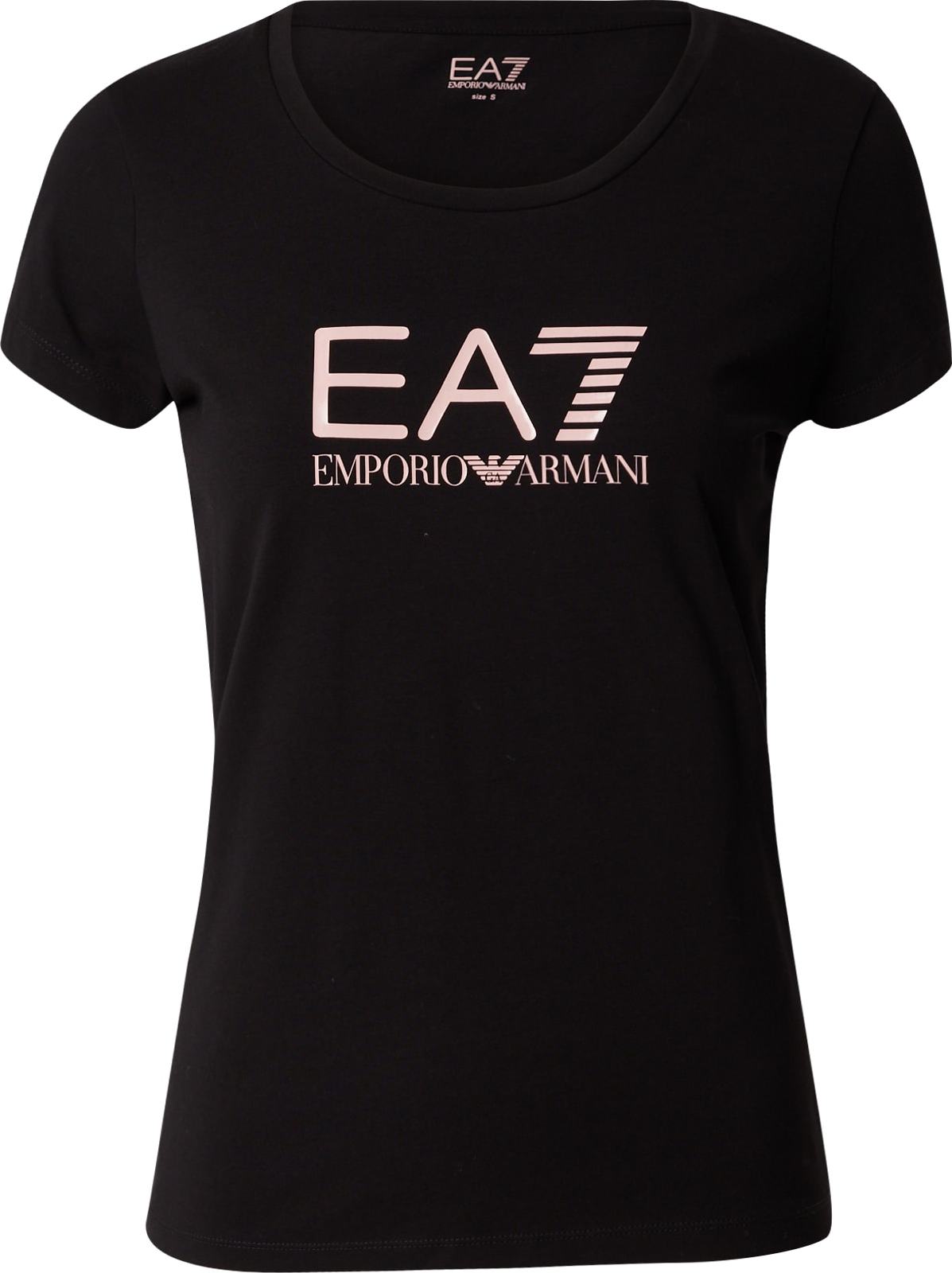 Tričko EA7 Emporio Armani tělová / černá