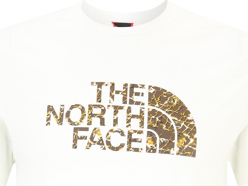Tričko The North Face hnědá / bílá