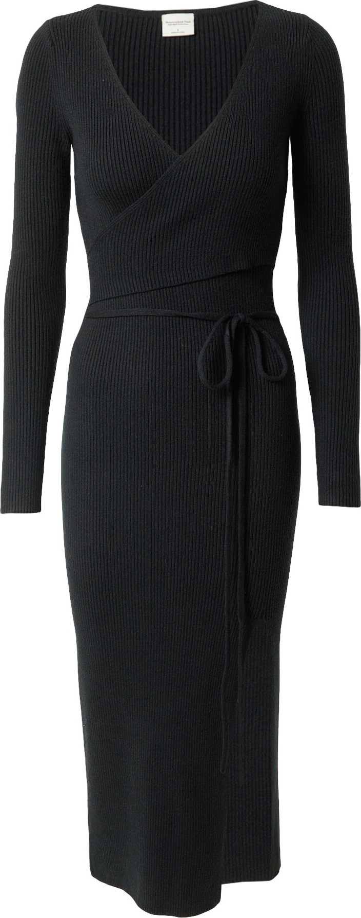 Úpletové šaty 'CHASE' Abercrombie & Fitch černá