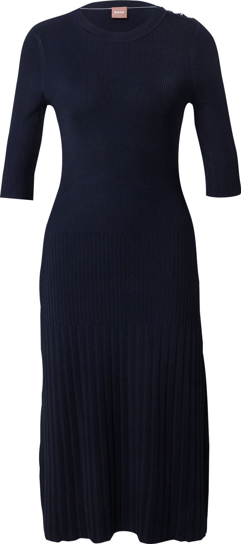 Úpletové šaty 'Fonzipona' BOSS Black námořnická modř