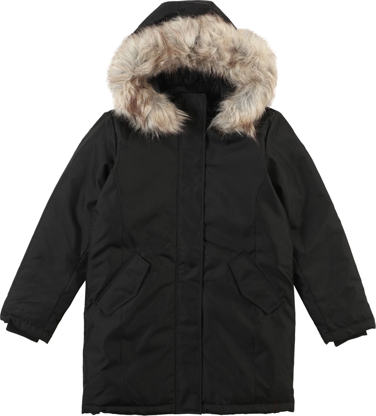 Zimní bunda 'KATY' KIDS ONLY nažloutlá / černá
